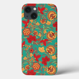 Etui iPhone 13 Motif floral 2