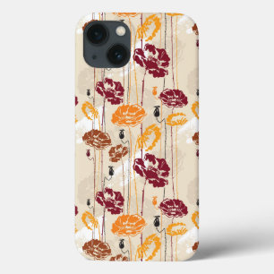 Coques Pour iPhone Motif floral 4 d'élégance abstraite