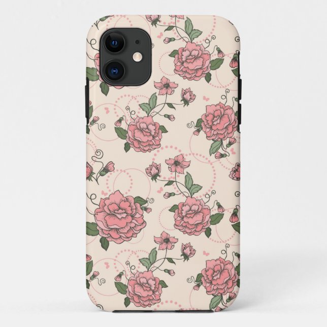 Coques Case-Mate iPhone Motif floral 5 (Dos)