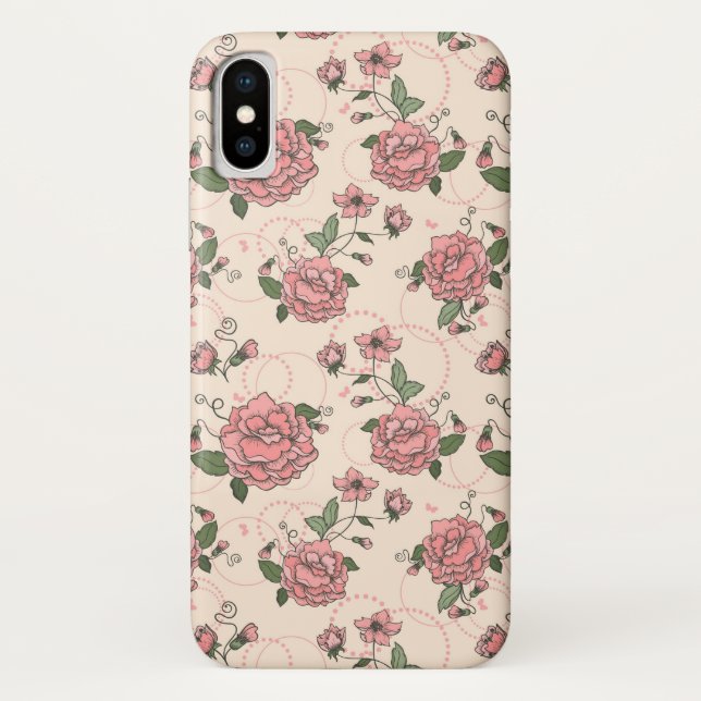Coques Case-Mate iPhone Motif floral 5 (Dos)
