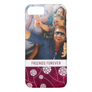 Coque iPhone 8/7 Motif floral abstrait fait sur commande de photo