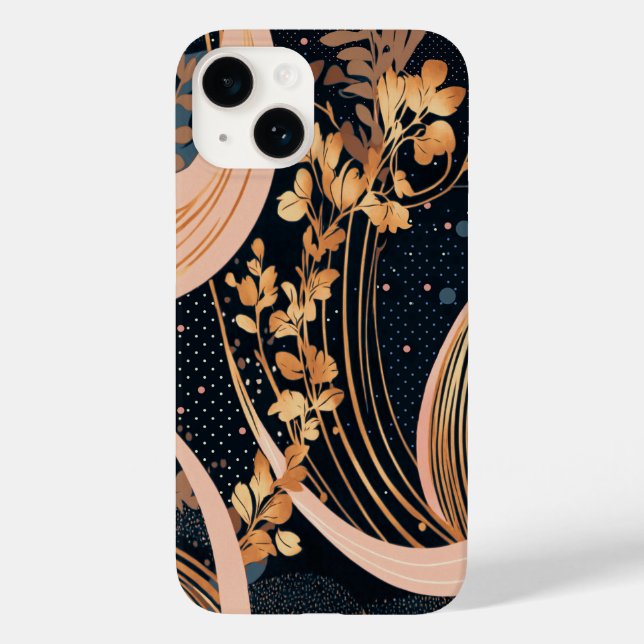 Coques Case-Mate iPhone motif floral Abstrait, pois, vignes (Verso)