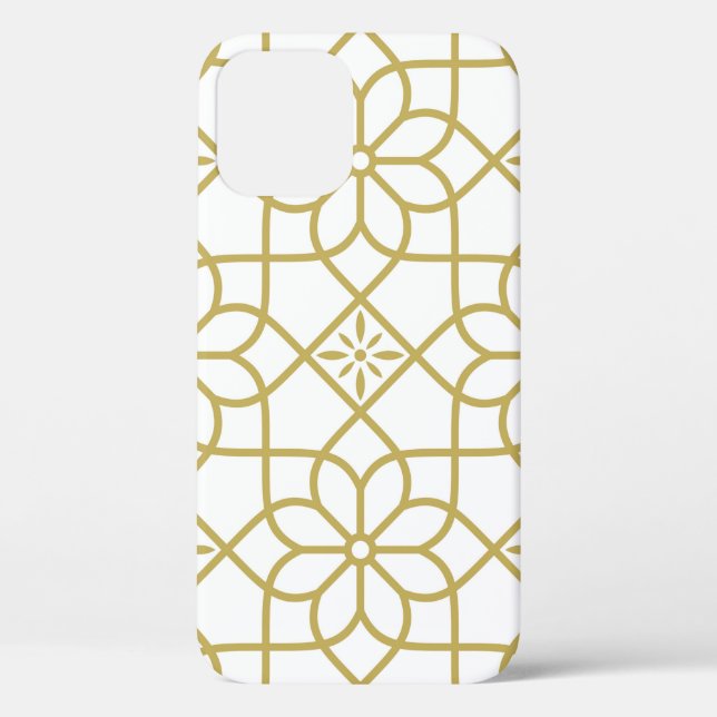 Coques Case-Mate iPhone Motif floral abstrait sans couture. Arrière-groupe (Verso)