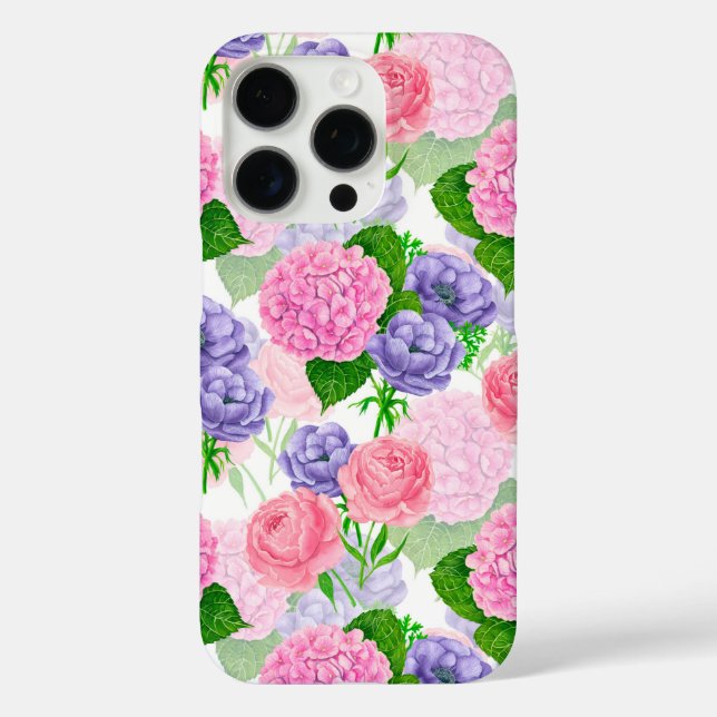 Coques Case-Mate iPhone Motif floral aquarelle (Verso)