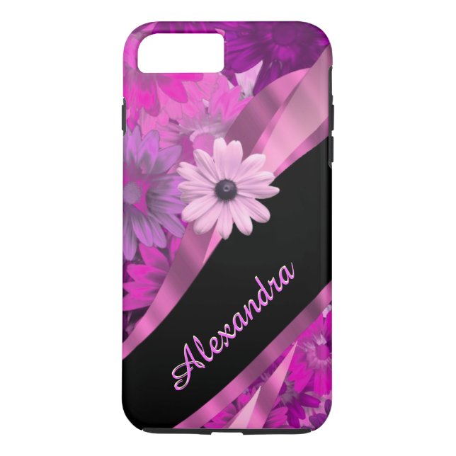 Coques Case-Mate iPhone Motif floral assez rose personnalisé (Dos)