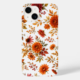 Coque Case-Mate iPhone Motif floral automnal vintage avec tournesols