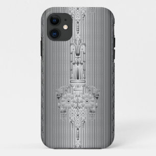 Case-Mate iPhone Case Motif floral baroque avec bordure grise