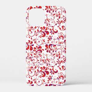 Case-Mate iPhone Case Motif floral blanc rouge mou