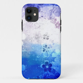 Case-Mate iPhone Case motif floral bleu gris vintage
