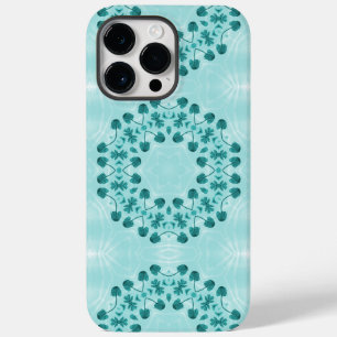 Coque Case-Mate iPhone Motif floral, bleu Turquoise