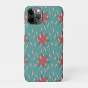Case-Mate iPhone Case Motif floral corail tropical sur sarcelle 