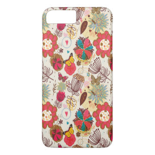 Coque iPhone 7 Plus Motif floral dans le rétro style 4