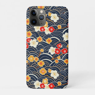 Case-Mate iPhone Case Motif floral de fleur de prunier à vague japonaise