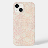 Motif floral de pivoine rose
