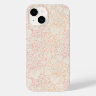 Coque Case-Mate iPhone Motif floral de pivoine rose