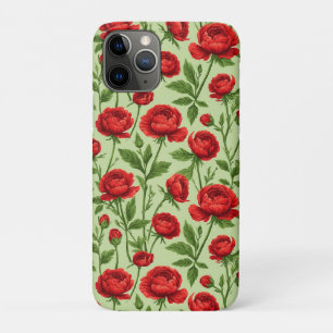Case-Mate iPhone Case Motif floral de renoncule rouge vibrant