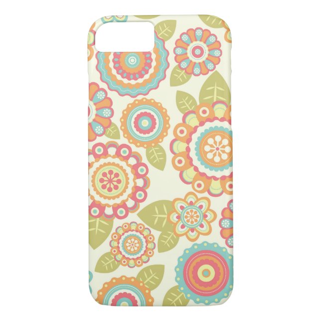 Coques Case-Mate iPhone Motif floral de rétros fleurs géniales de Boho (Dos)
