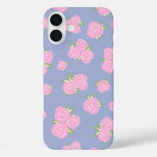 Coque Pour iPhone 16 Plus Motif floral de roses vintage