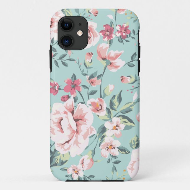 Coques Case-Mate iPhone Motif floral du chalet (Dos)