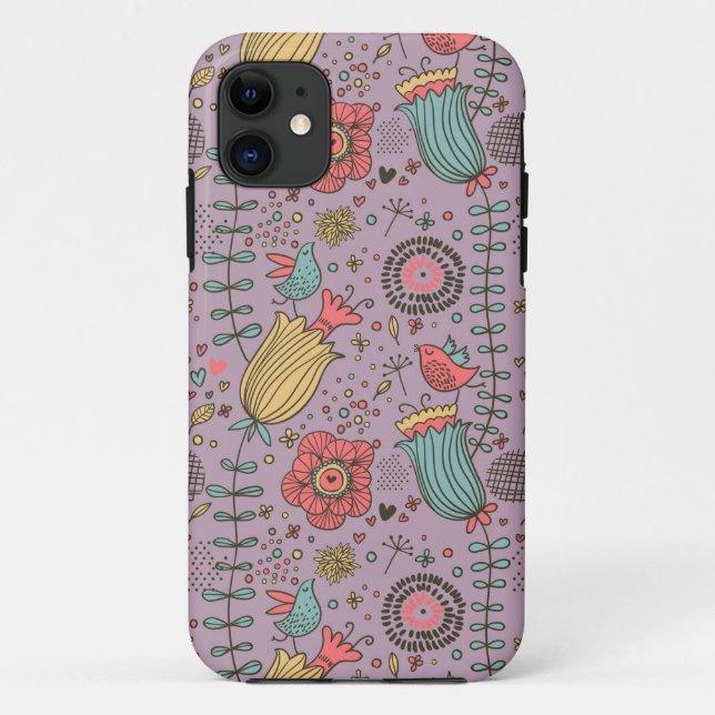 Coques Case-Mate iPhone Motif floral élégant avec des fleurs (Dos)