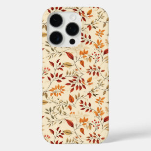 Coque iPhone 16 Pro Motif floral élégant d'automne