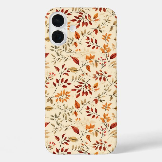 Coques Case-Mate iPhone Motif floral élégant d'automne (Verso)