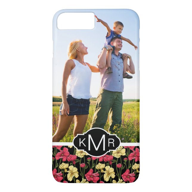 Coques Case-Mate iPhone Motif floral élégant fait sur commande 2 de photo (Dos)