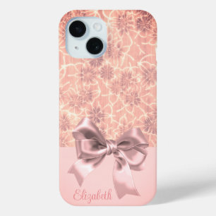 Coque Case-Mate iPhone Motif floral élégant vintage avec noeud