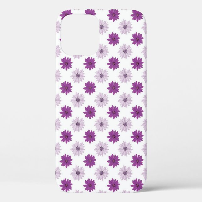Coques Case-Mate iPhone Motif floral fleurs violettes (Verso)