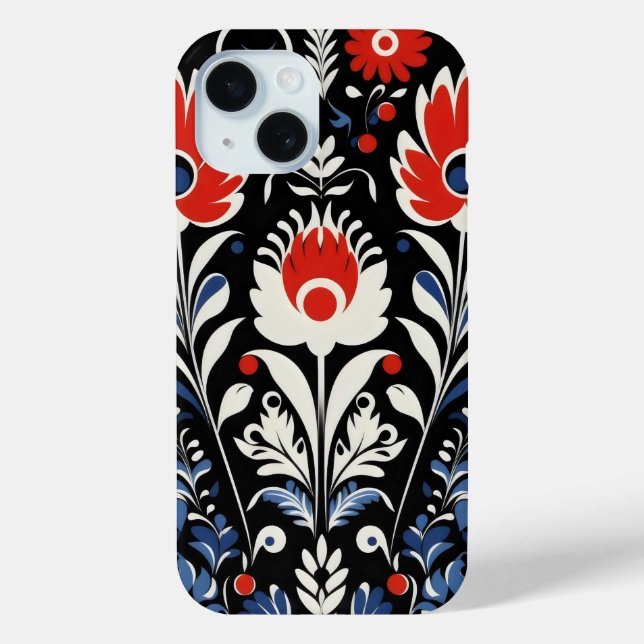 Coques Case-Mate iPhone Motif Floral Folklorique (Verso)
