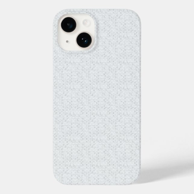 Coques Case-Mate iPhone Motif floral géométrique gris clair (Verso)
