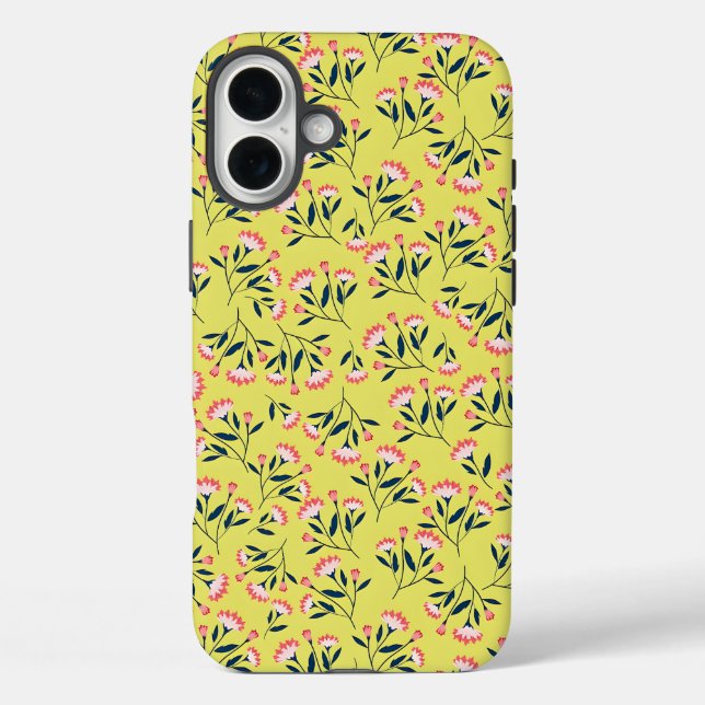 Coques Case-Mate iPhone  Motif floral joyeux : Fleurs roses  (Verso)