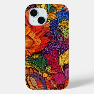 Coque Case-Mate iPhone Motif floral maximaliste vibrant