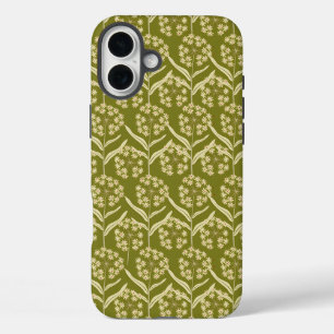 Coque Pour iPhone 16 Plus Motif floral moderne : Fleurs d'ombelle blanches