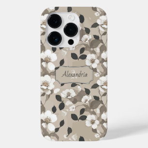 Coque Case-Mate iPhone Motif floral moderne minimaliste roses sauvages