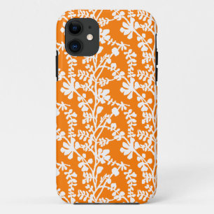 Case-Mate iPhone Case Motif Floral Orange Et Blanc