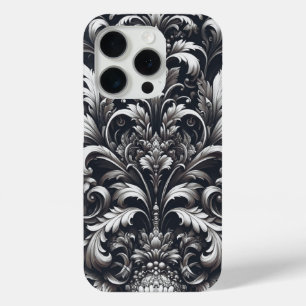 Coque Case-Mate iPhone Motif floral ornemental gothique gras foncé