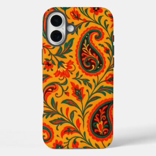 Coque Pour iPhone 16 Plus Motif floral Paisley élégant