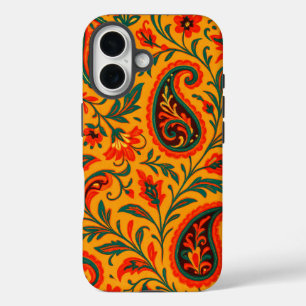Coque Pour iPhone 16 Motif floral Paisley élégant