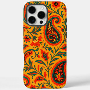 Coque iPhone 16 Pro Max Motif floral Paisley élégant
