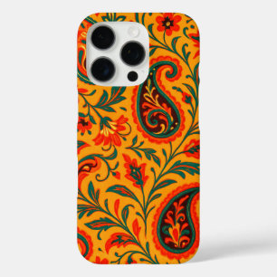 Coque iPhone 16 Pro Motif Floral Paisley Élégant