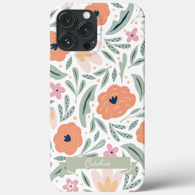 Coques Case-Mate iPhone Motif floral Pastel Spring (Verso)