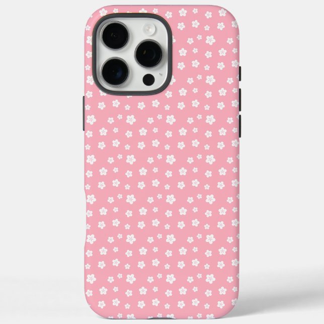 Coques Case-Mate iPhone Motif floral rose (Verso)