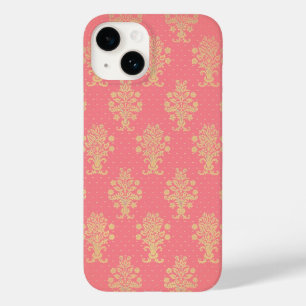 Coque Case-Mate iPhone Motif Floral Rose Et Or