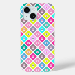 Coque Case-Mate iPhone Motif floral rustique multicolore sur fond blanc