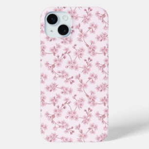 Coque Case-Mate iPhone Motif floral sans couture de fleurs de cerisier ro