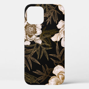 Case-Mate iPhone Case Motif floral sans soudure. Jardin fleurs pivoines