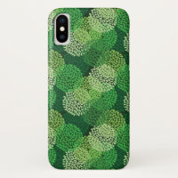 Motif floral vert