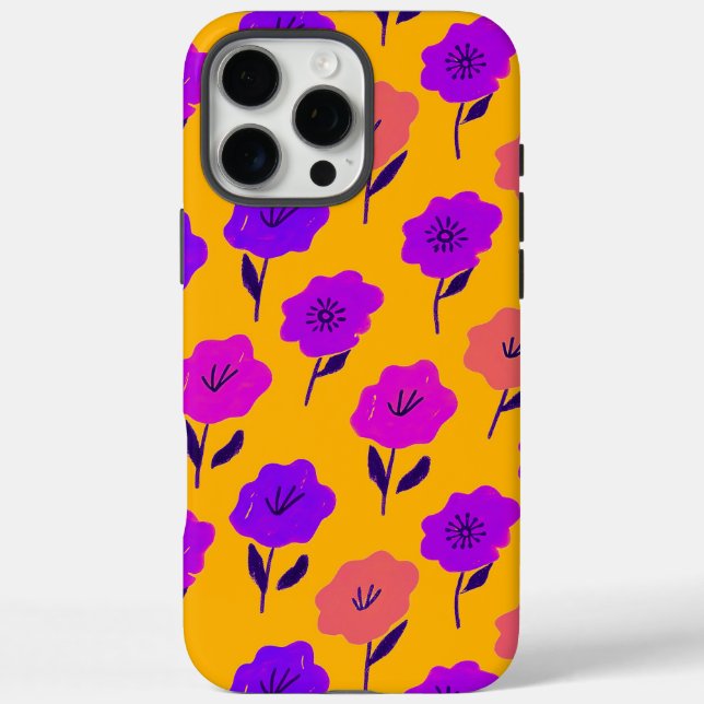 Coques Case-Mate iPhone Motif floral vibrant (Verso)
