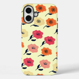 Coque Pour iPhone 16 Plus Motif floral vibrant
